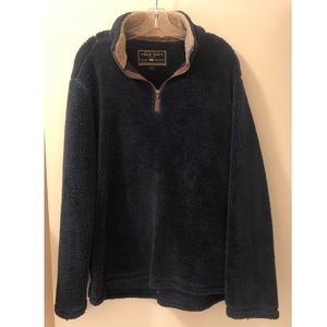 True Grit Quarter-Zip Sherpa pullover
